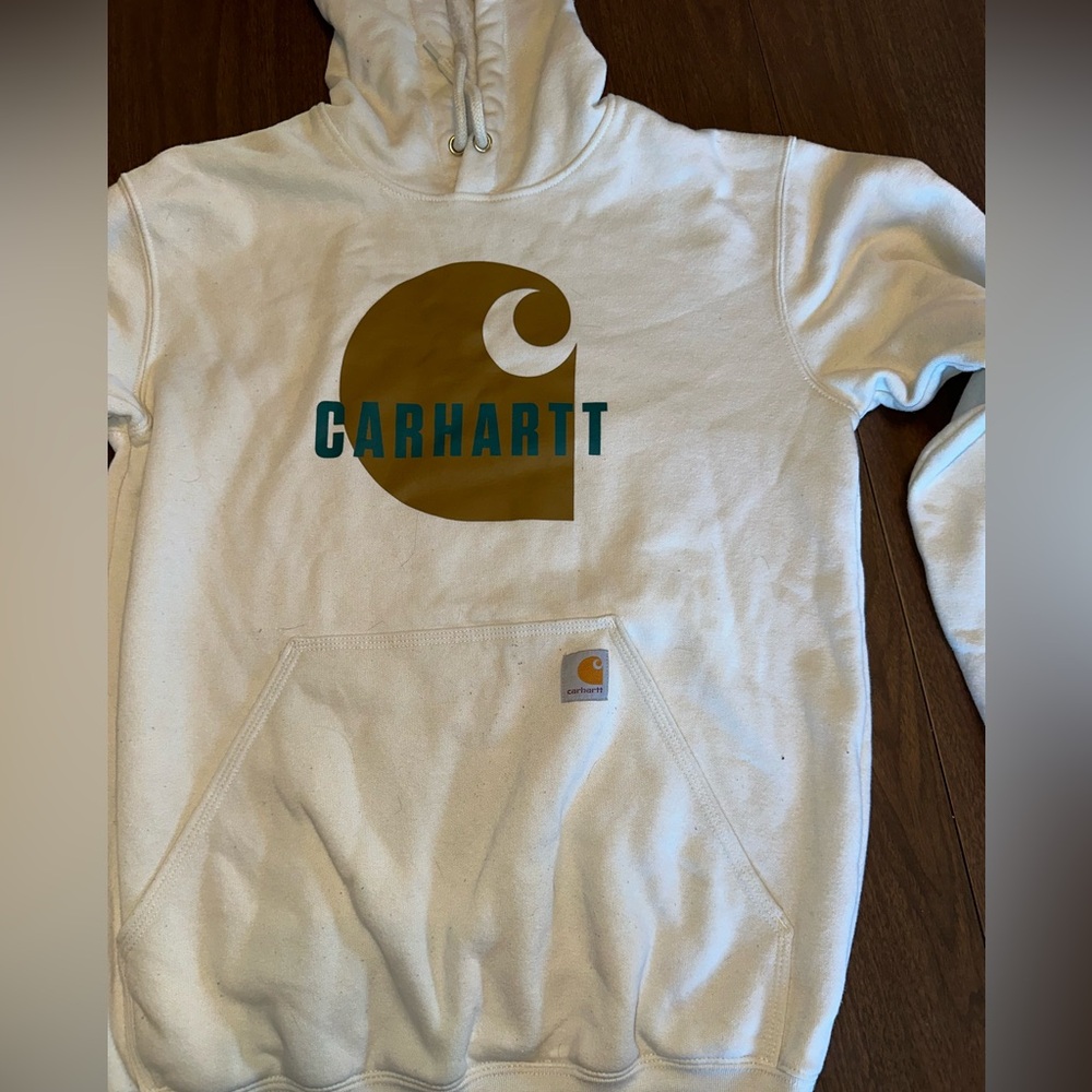 White carhartt hoodie